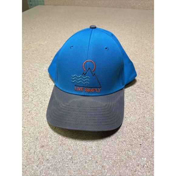 Patagonia Other - Patagonia Live Simply Mountain Sun Waves Hat Cap Snapback Adjustable Blue